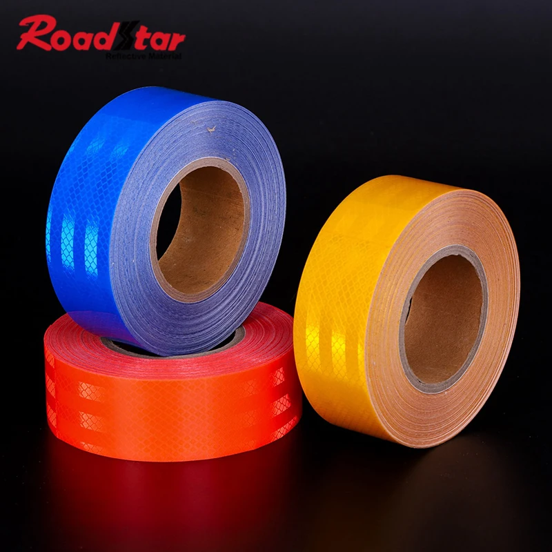 

Roadstar 50mmX50m Reflective Tape Adhesive Stickers Decal Decoration Film Safety Baby Motorcycle Stickers on school bus