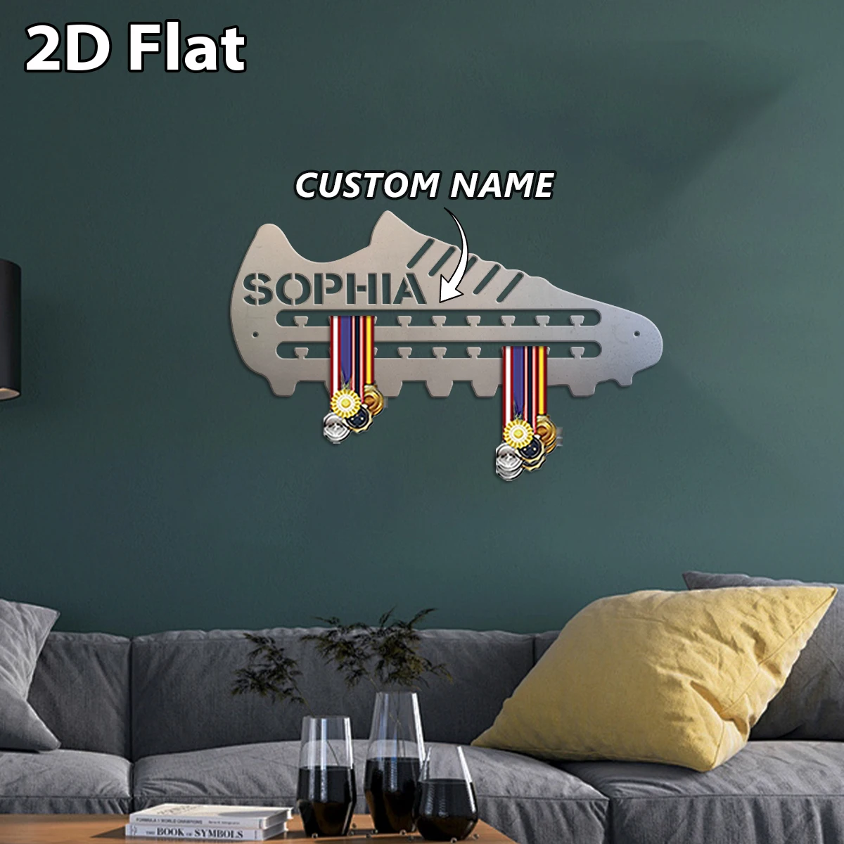 1pc Custom Cool sneakers metal medal hook, Metal Wall Art,As Wedding Decor for Room Office, Party Decor,Best Gift for Friends