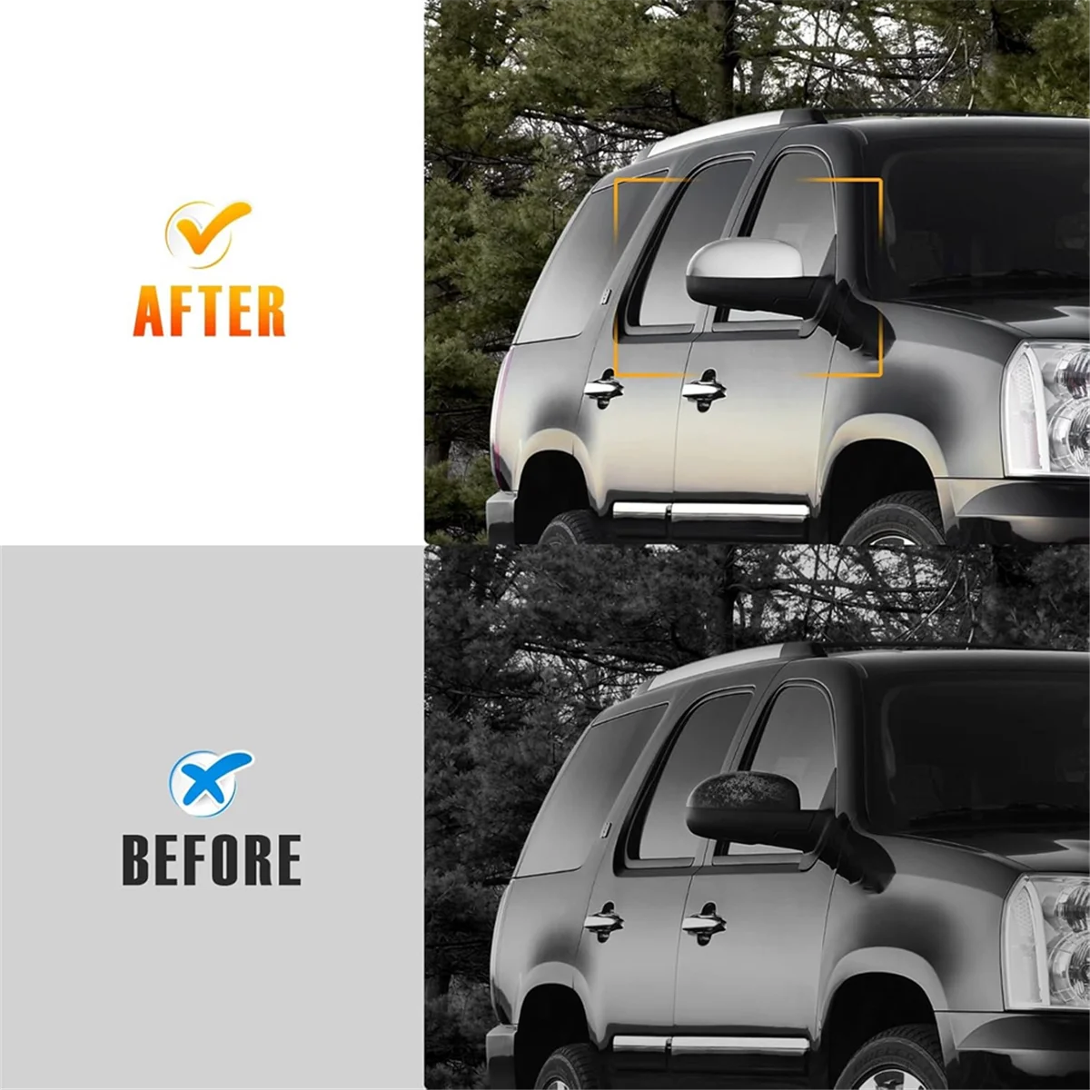 

Прочная накладка на боковое зеркало для Chevrolet GMC Yukon, аксессуары, серебристая