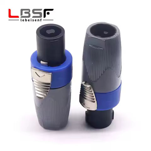 10pcs Four core Powercon male Connector Lockable Cable Connector + Chassis Socket，LED Screen Stage Lighting Power Connecting A