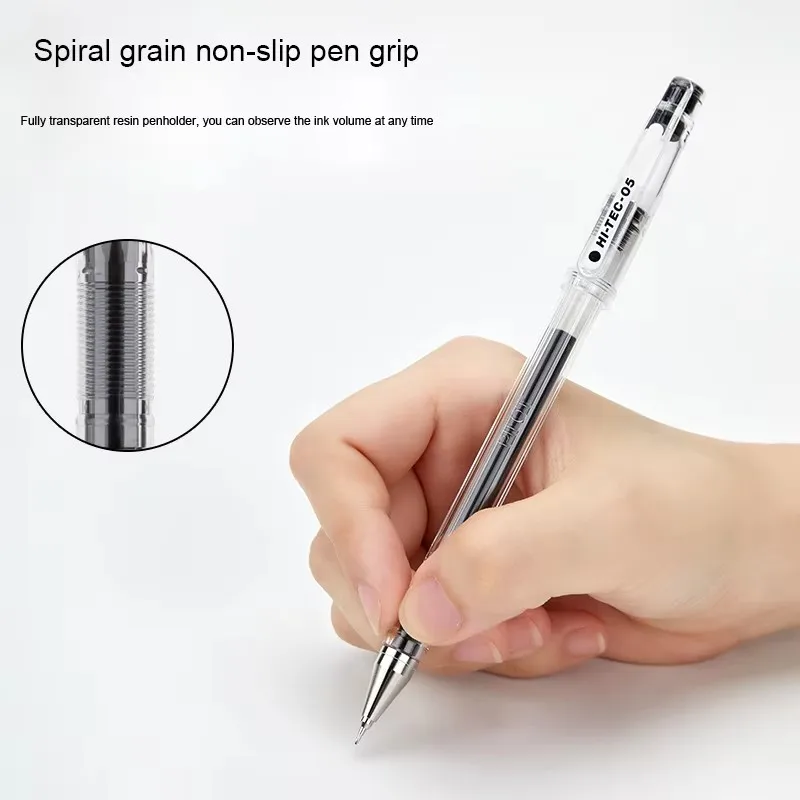 6 Pcs PILOT Gel Pen HI-TEC-C Financial Accounting Special Pens BLLH-20C3/C4/C5 Very Fine 0.25/0.3/0.4/0.5mm Office Supplies