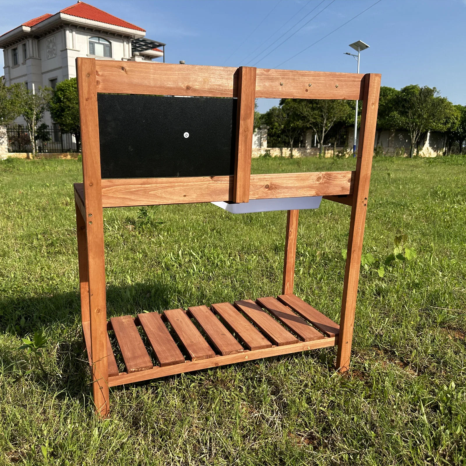 Wooden Potting Benches For Children Outdoor Indoor Garden Planting Table Work Bench Kids Science Education Tools - view 6
