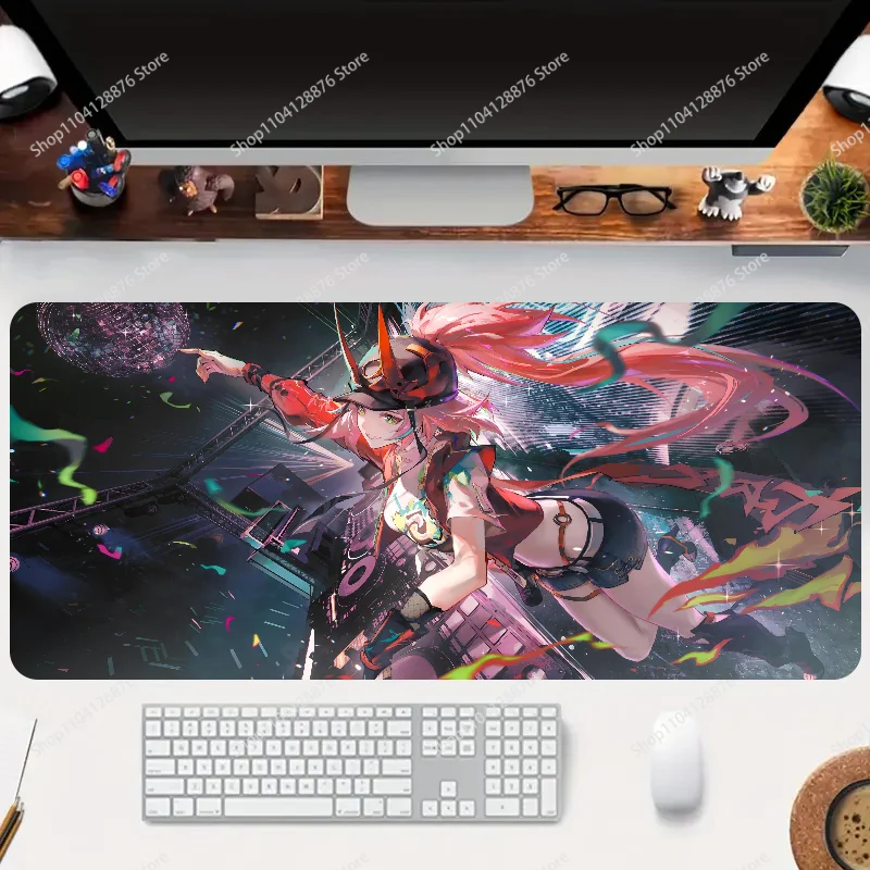 1pc Rappa Honkai Star Raild Non-slip Mouse Pad Suitable For Office Computers Laptops E-sports Game Desk Mats XXL Keyboard