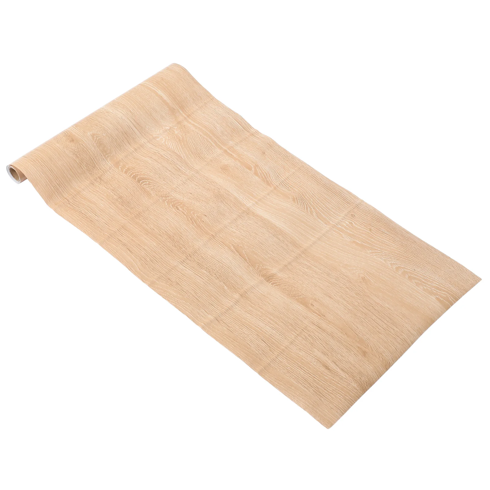 

1 Roll Wood Grain Furniture Sticker PVC Peel Stick Wallpaper for Cabinets Shelves Wardrobe Desktop Rustic Wood Grain Decal