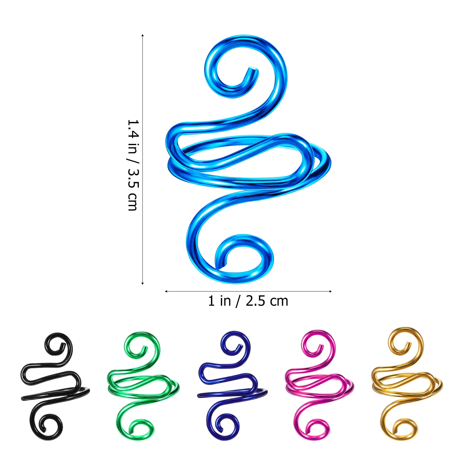 

6Pcs Metal Crochet Rings Adjustable Tension Rings for Yarn Guide Stitch Ring Knitting Accessories Crochet Ring