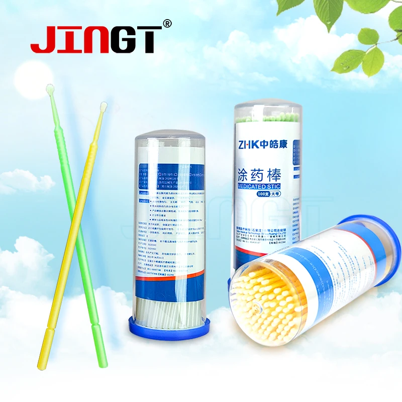 

JINGT 400Pcs Dental Disposable Micro Applicator Brushes Fine Soft Brush Tips Composite Bonding and Orthodontics Dentistry Tools