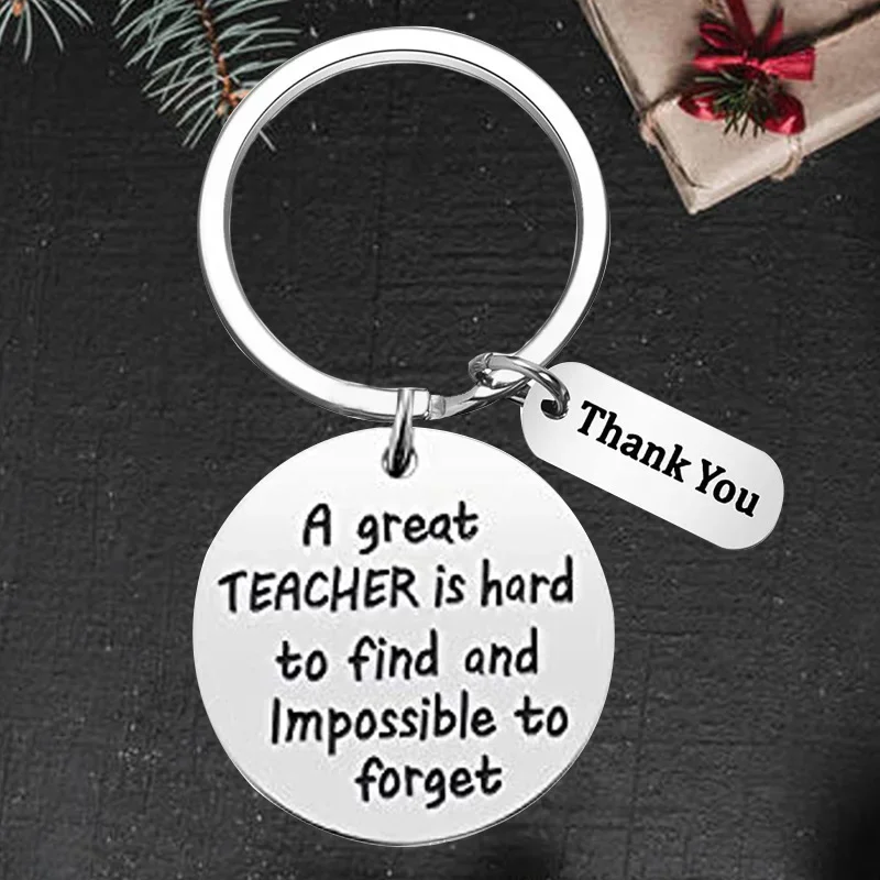 

Cute Thank you Teacher gift Keychain Teacher gift Key chain Keyring Holder Teacher Graduation Gifts