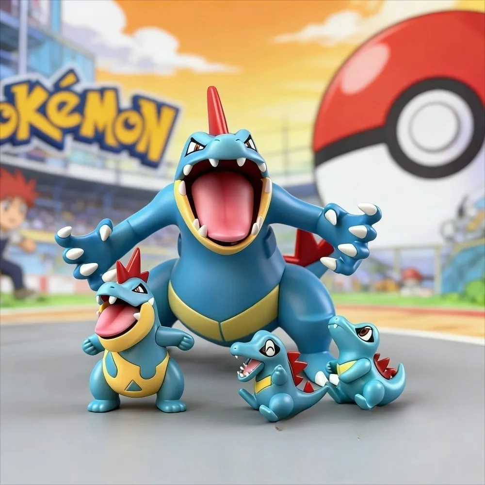 

3-11cm Pokemon Anime Figure Feraligatr Evolutionary Group Action Figures Pvc Collection Model Toys for Children Gifts