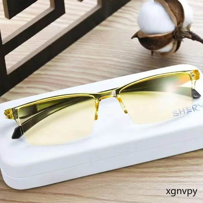 xgnvpy Smart Automatic Zoom Eyeglasses Anti-Blue Light Reading Glasses Men Women Optical Spectacle Computer Vision Aid