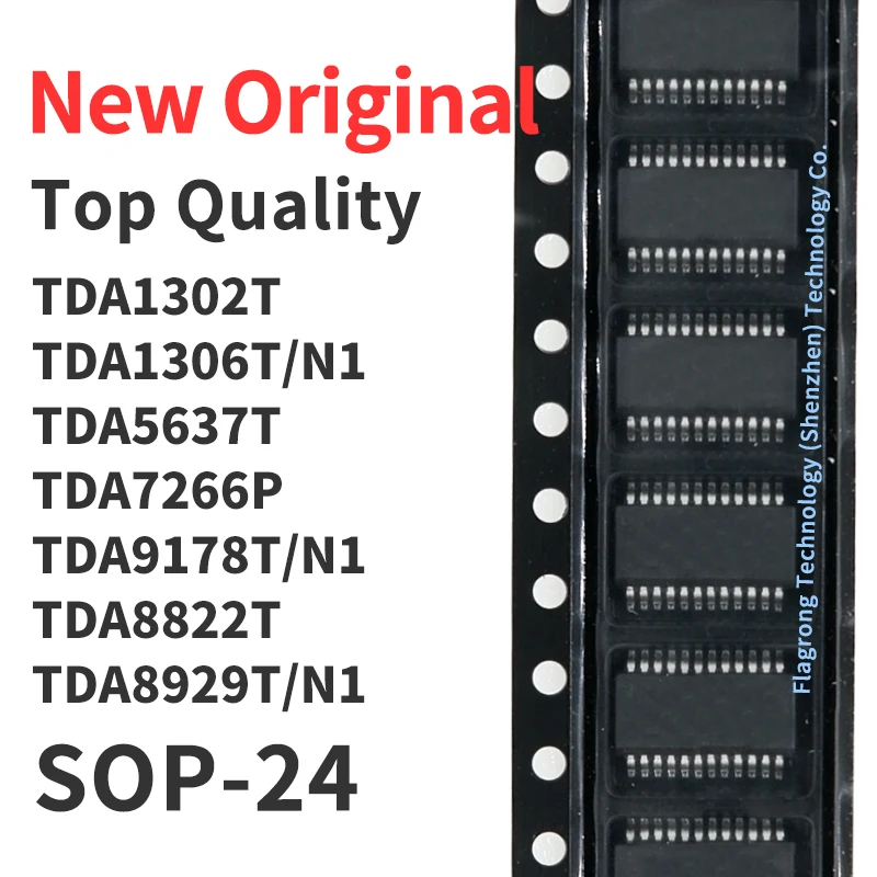 1 Piece TDA1302T TDA1306T/N1 TDA5637T TDA7266P TDA9178T/N1 TDA8822T TDA8929T/N1 SOP-24 Chip IC New Original