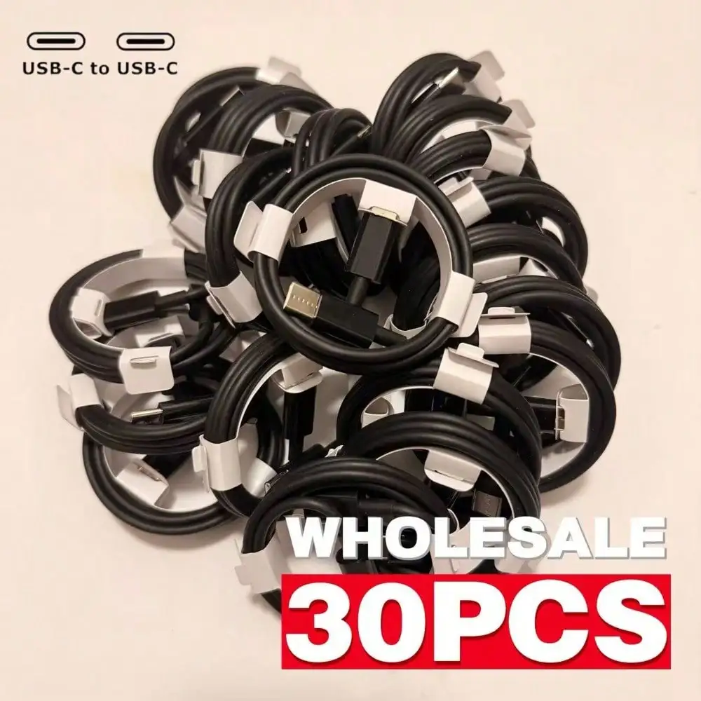 

30-Pack USB C To C Cables For Business & Office | Bulk Charging & Data Sync For Samsung S25 & Devices