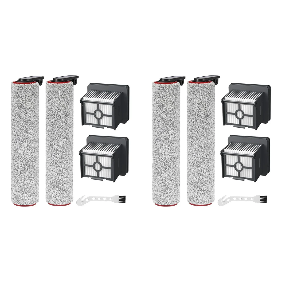 AB45 2 Set Brush Roll And Hepa Filter For Dreame H12 Pro Wet Dry Vacuum Cleaner Replacement Parts