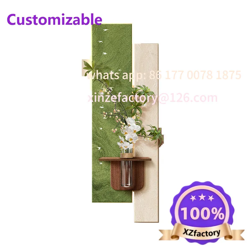 Customizable Modern High-end Entrance Door Decoration Painting Living Room Corridor Hanging Painting 3D Hydroponic Green Plant