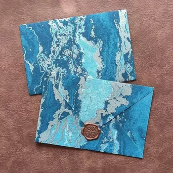 5 buste di carta creative per lettere buste per contanti Kawaii carte d'invito per feste di matrimonio copertina ufficio di cancelleria coreana