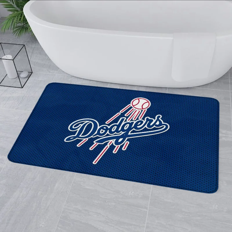 Door Mat Los Angeles Dodgers Doormats Non-slip Bedroom Mat Halllway Carpet Kitchen Floor Mat Flannel Room Decor Bathroom Rugs