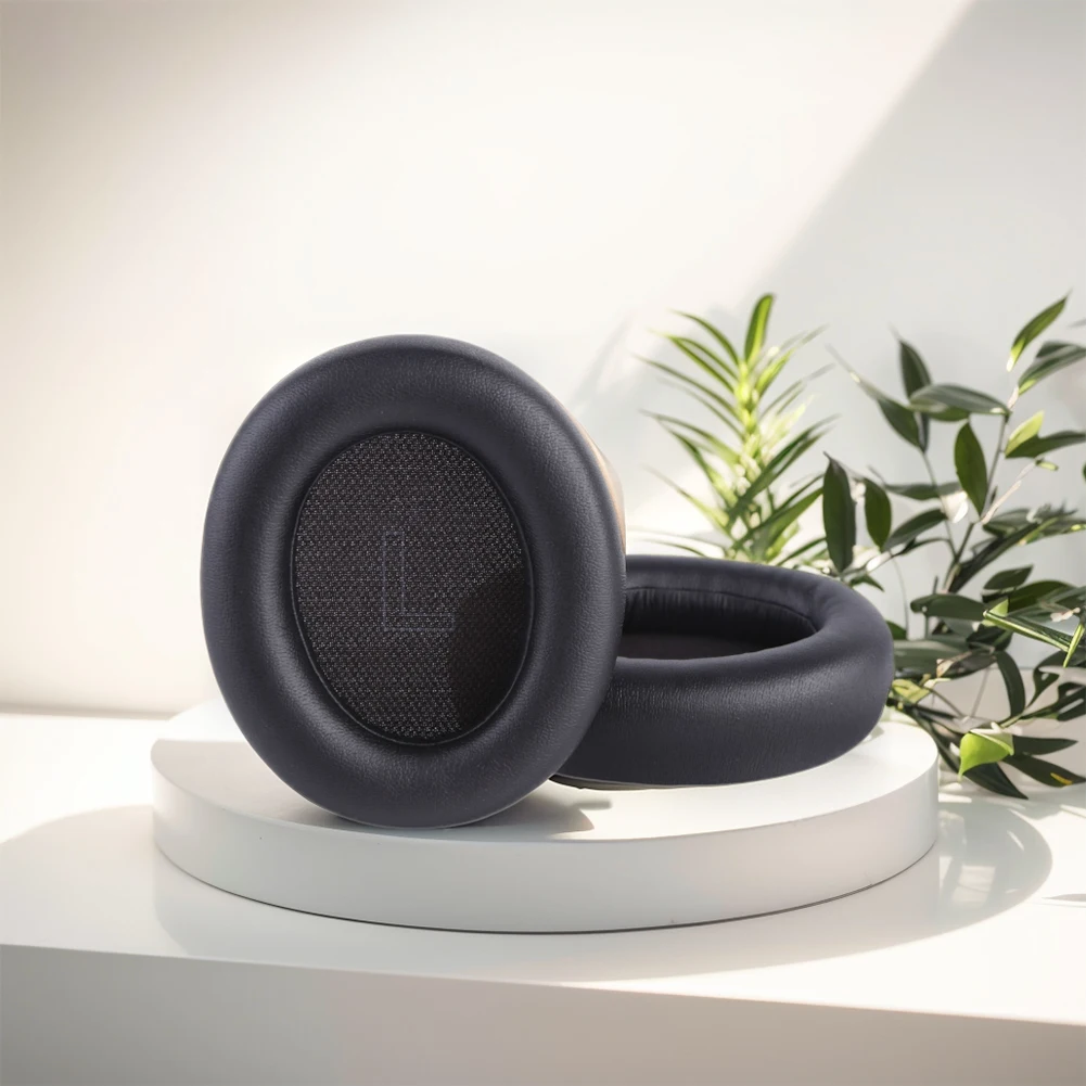 Ear Pads Protein Leather Headphone Ear Cushion Memory Foam Comfortable Ear Cushions for Anker Soundcore Life Q10 Headphones
