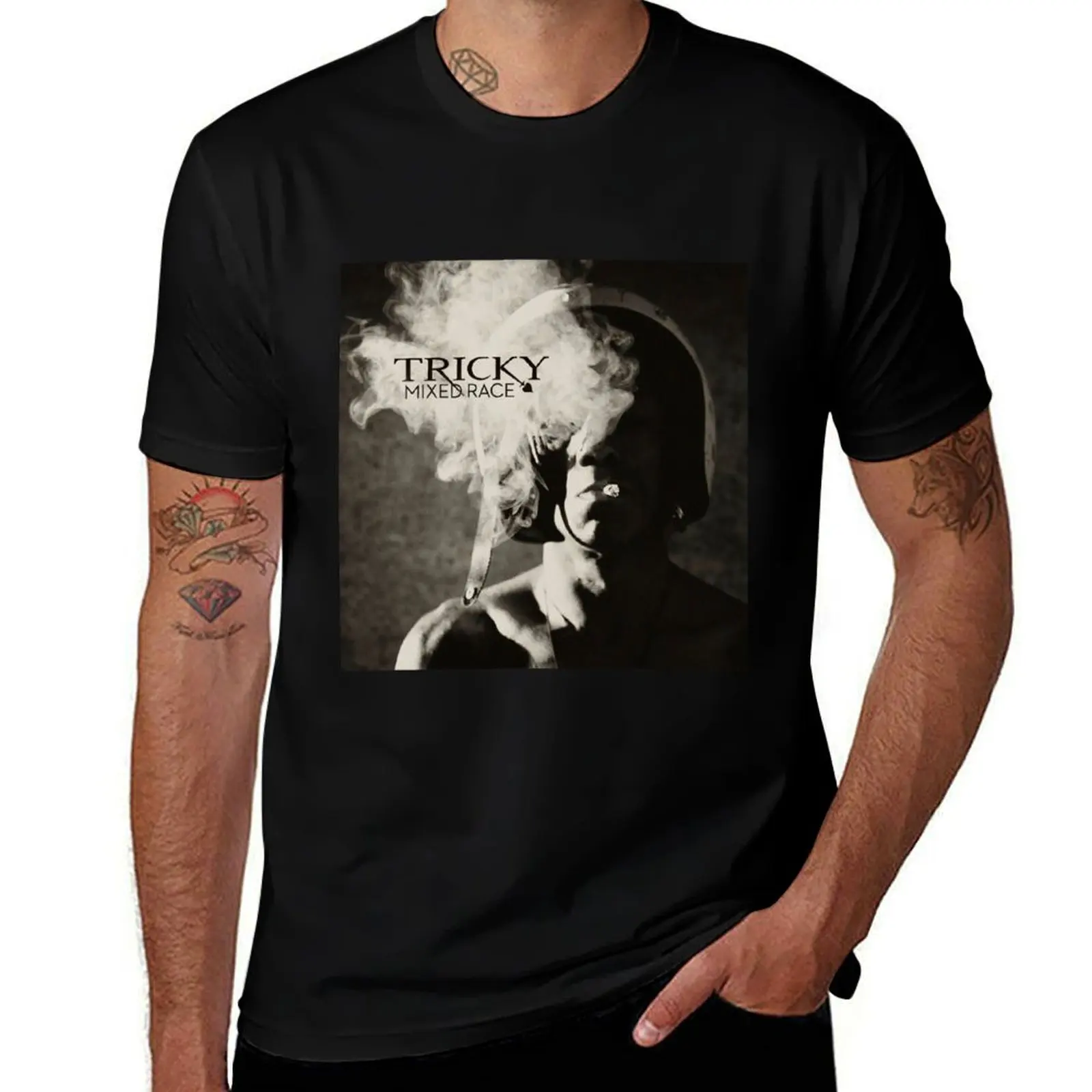 Tricky mixed race T-Shirt Soft Casual Short Sleeve Cotton Tee T-Shirt