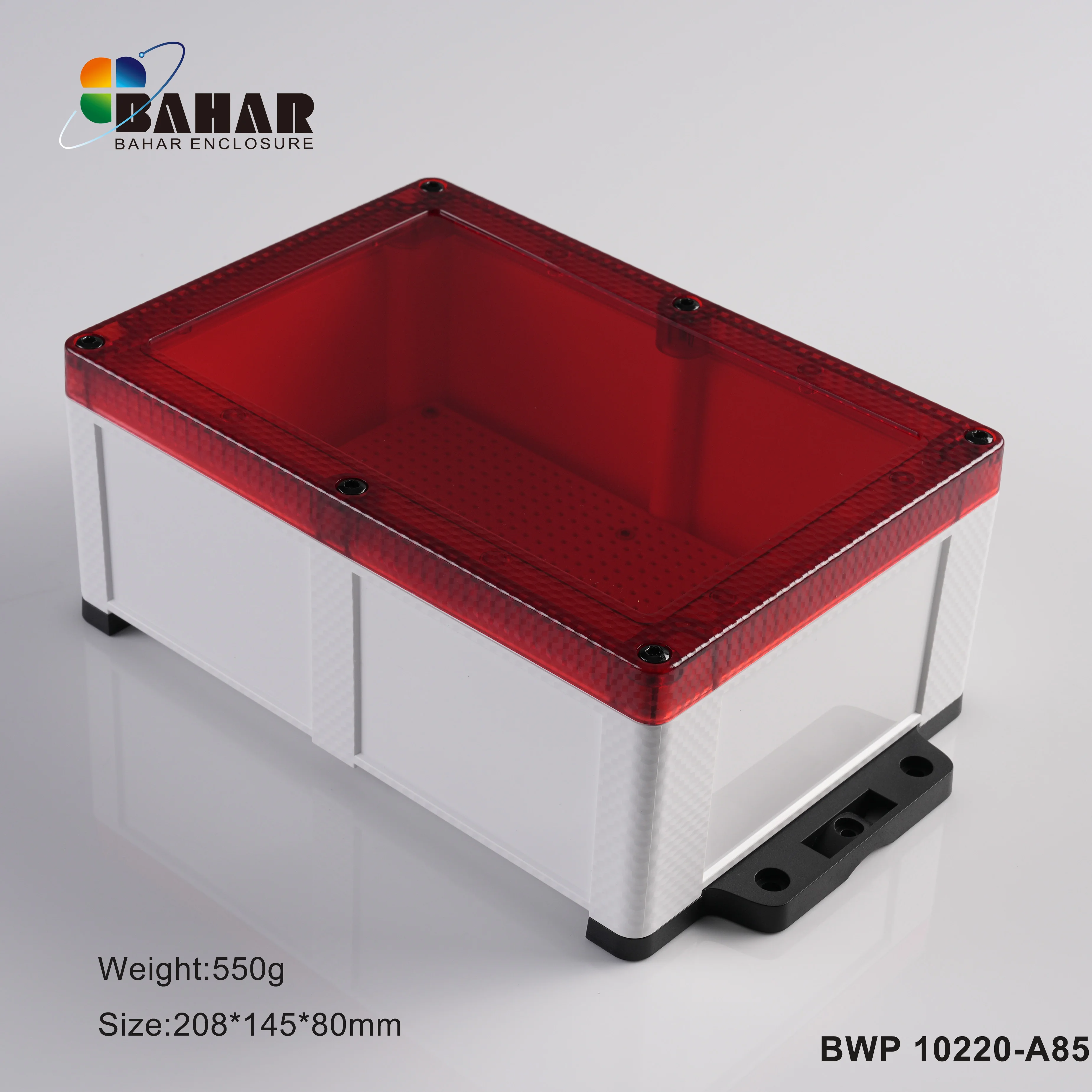 IP68 Bahar Waterproof Enclosure ABS Plastic Housing Wire Junction Box Instrument Case SIZE 208X145X80MM BWP 10220