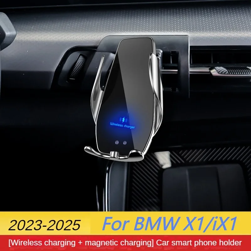 

2023-2025 For BMW X1 iX1 U11 U12 Mobile Phone Holder Wireless Charger Car Mount Navigation Bracket GPS Support