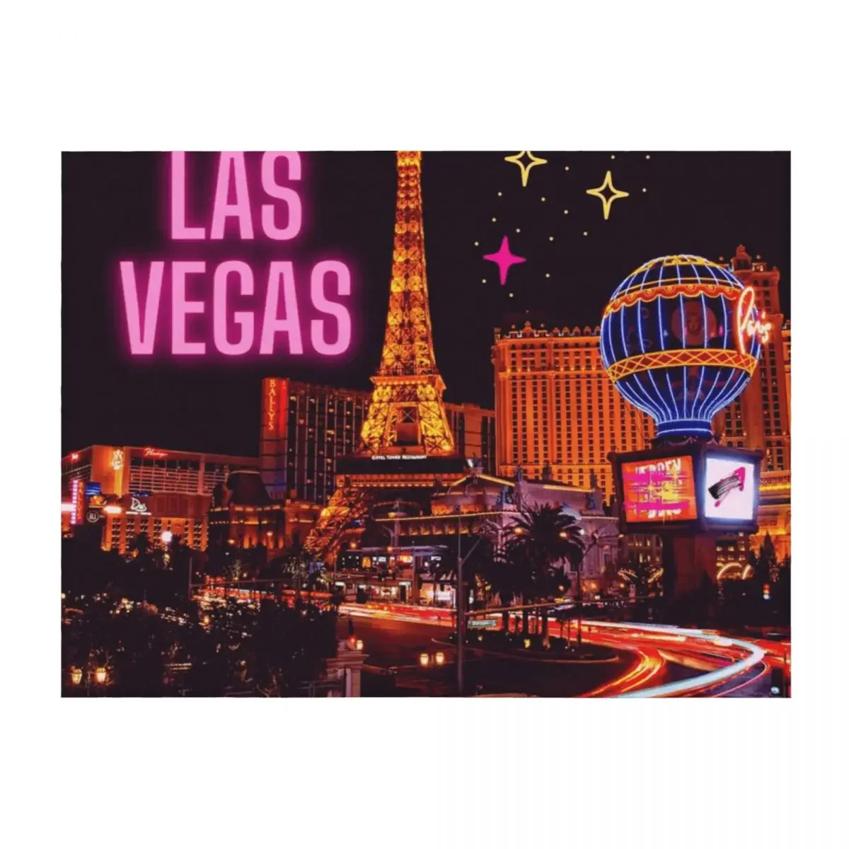 

I LOVE LAS VEGAS Throw Blanket for sofa Hairys Tourist Soft Plaid Blankets