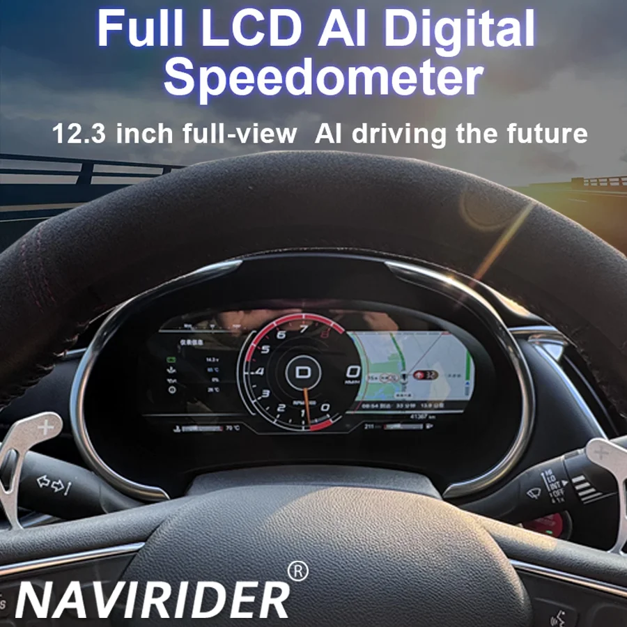 12.3 Inch Smart Dashboard For Chevrolet Malibu XL Xl 2015-2022 Panel Cluster Map Multiple Cluster Car Speedometer LCD Instrument