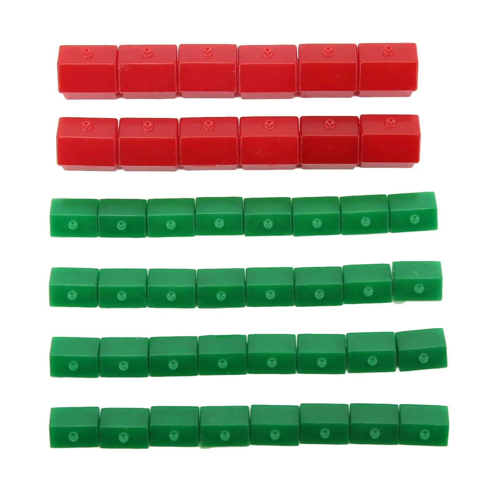 Plastic Hotel Game Replacement Pieces - Supplement Accessories for Board Games, Houses & Hotels