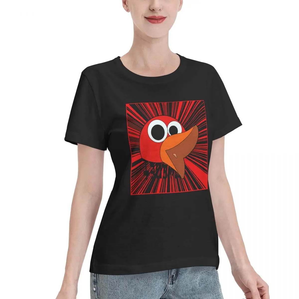 All Body Type Kyoro Chan Women's T-shirt Youthful Solid Color Tee