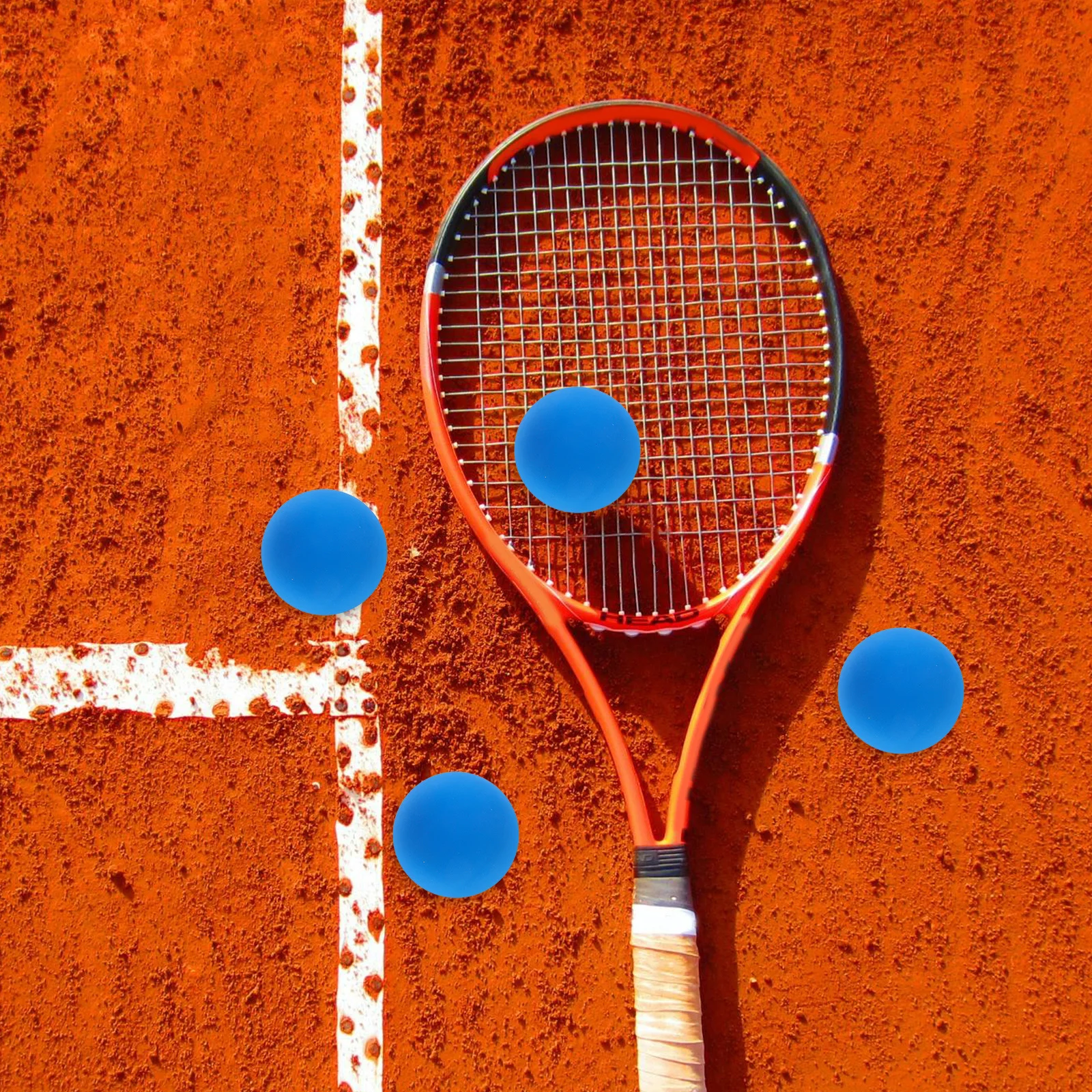 4 قطع من كرة نطاطة مطاطية عالية المرونة للتدريب على الاسكواش، كرة رياضية صغيرة خفيفة الوزن للبالغين للاستخدام الداخلي والخارجي