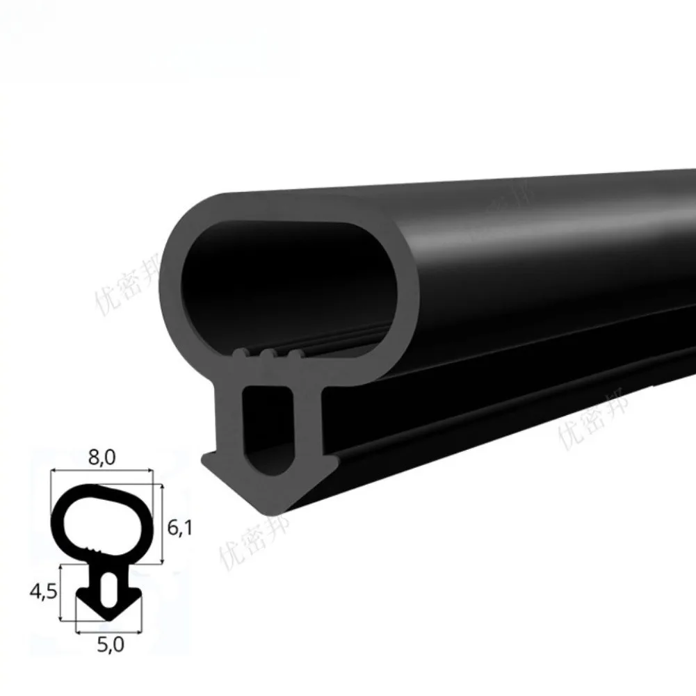 Door Seal Tape 2x6m Black for 3mm to 5mm For Gap Waterproof Weather Resistant Draft Stopper for Doors Patio Doors