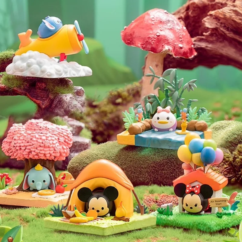 

Подлинная серия Disney «Маленький мир в коробке» с Микки, фигурки слепых коробок, модные милые мультяшные украшения, игрушки, подарки на день рождения