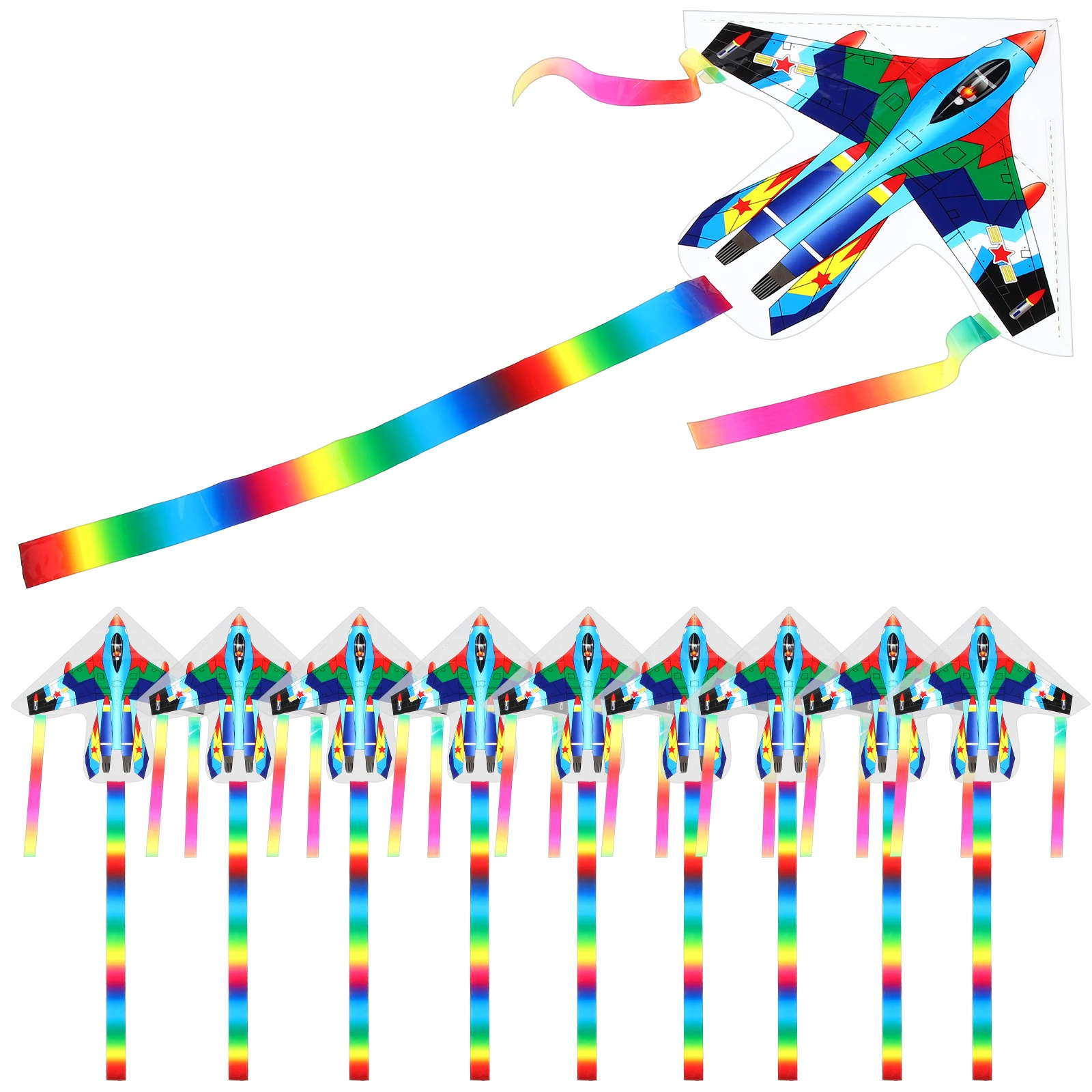

20 Pcs Lightweight Plastic Sheet Kite Kids Flying Outdoor Toys Rabbit Design Easy to Use for Long Service Life
