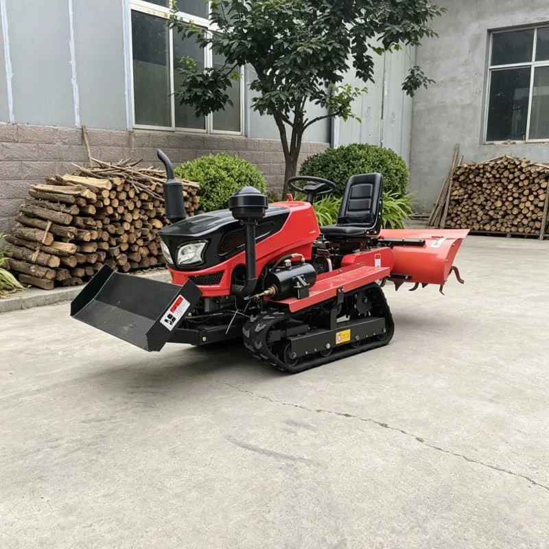 Customized Orchard Ploughing Machine, Crawler Rotary Tractor, Best-selling Mini Tiller for Farm Land Reclamation & Deep Tillage view 6