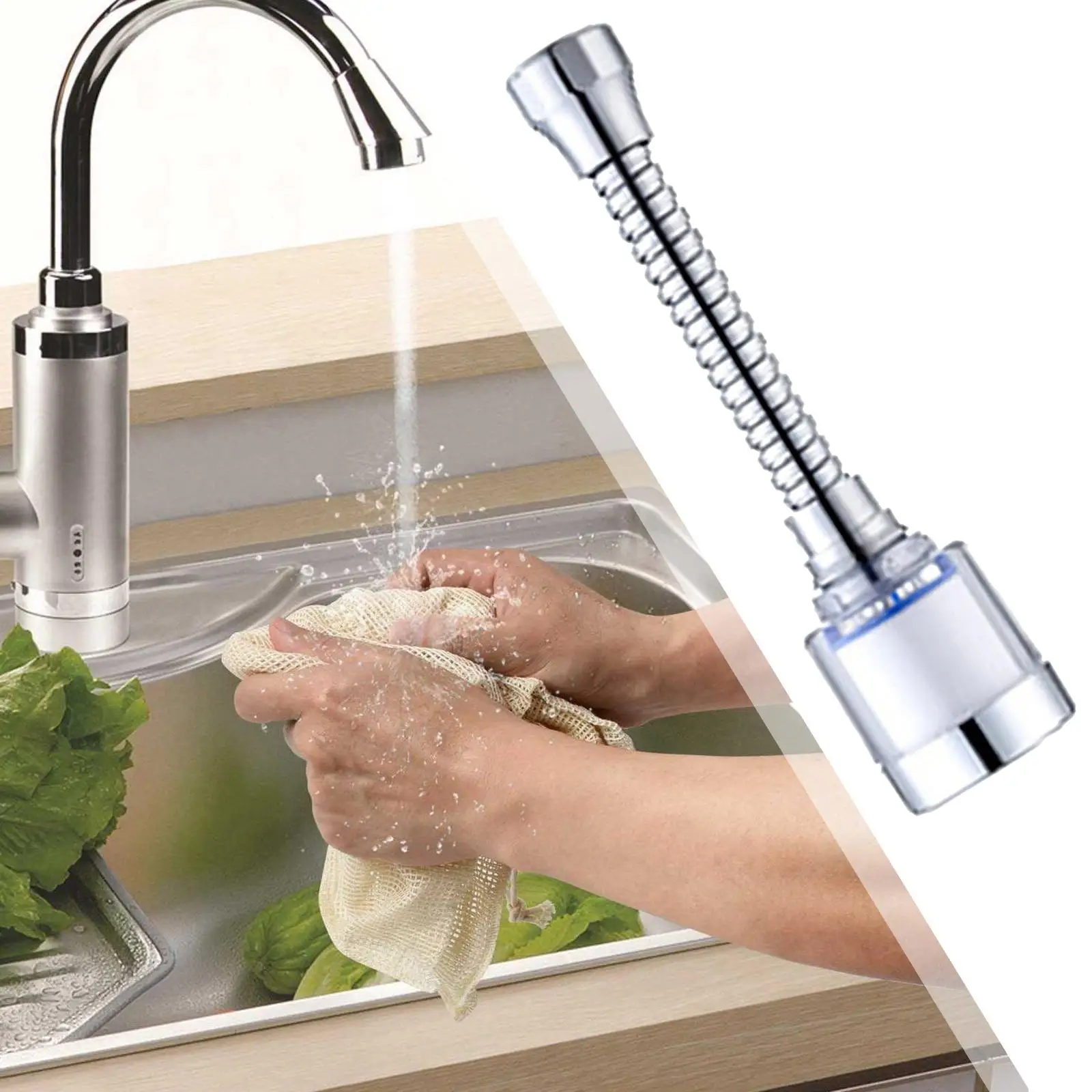 Water Filtration System Anti-Splash Sprayer Slashproof Nozzle for Kitchen