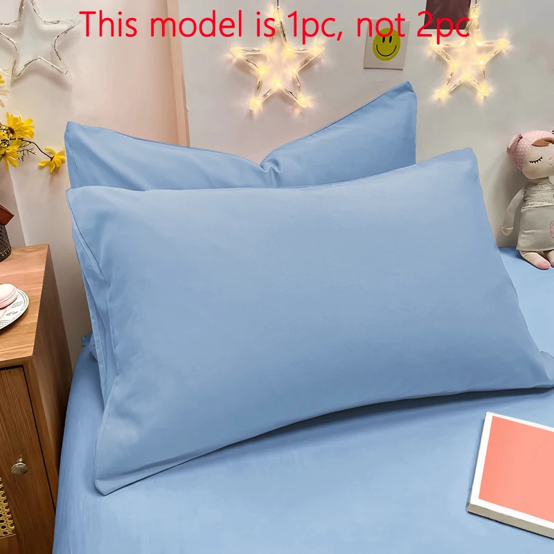 1 Piece Of Matte Solid Color Pillowcase, Bedroom Pocket Sealed Soft Pillowcase, Bedding