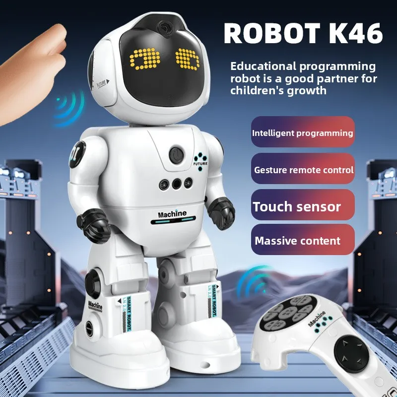 

Intelligent programming robot singing, dancing, early education, AI sensing, interactive companionship, remote control robot