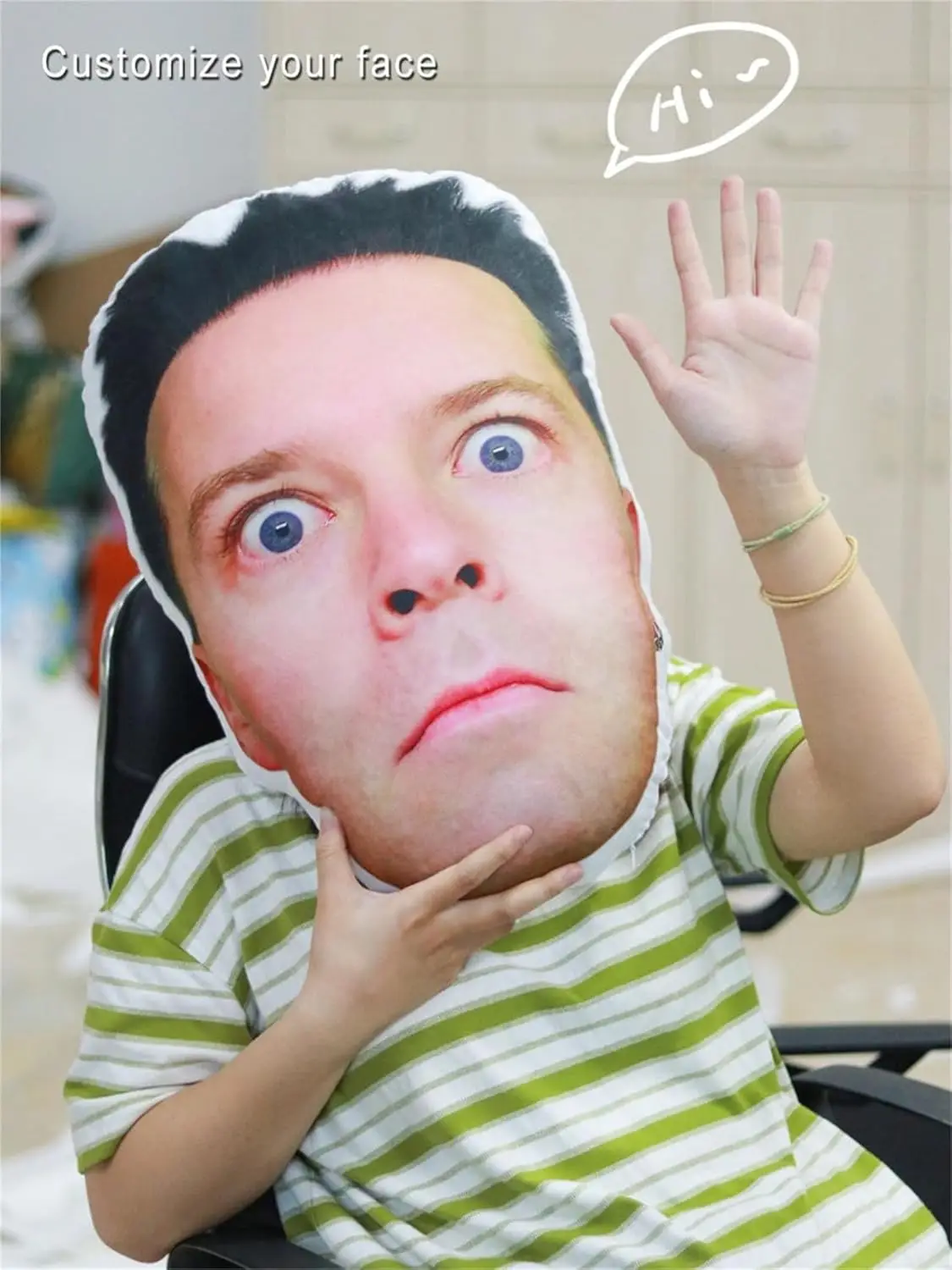 Customised oversized portrait cushions for home décor Birthdays, parties, and other occasions Quirky and amusing gifts
