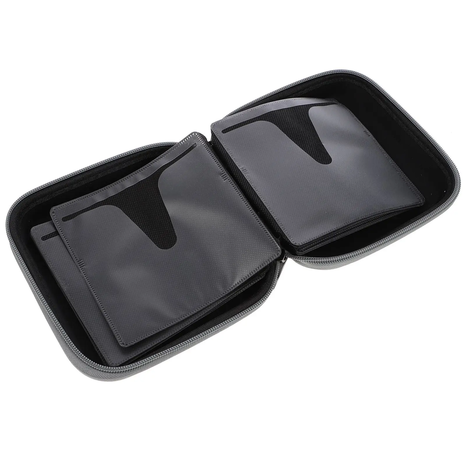

20 Pcs CD DVD Storage Case Blue Disc Protector ganizer Wallet EVA Holder Portable Travel Friendly Zipper