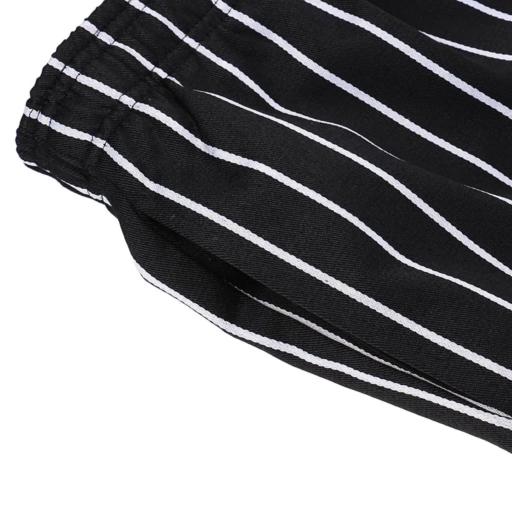 Work Trousers Unisex Baggy Style Chef Pants with Drawstring for Restaurant and Kitchen Use