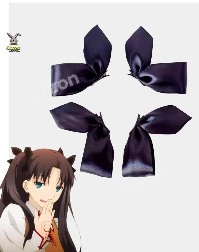 

Tohsaka Rin Ereshkigal головной убор для косплея, черная заколка для волос, заколка для волос, аксессуары для костюма на Хэллоуин