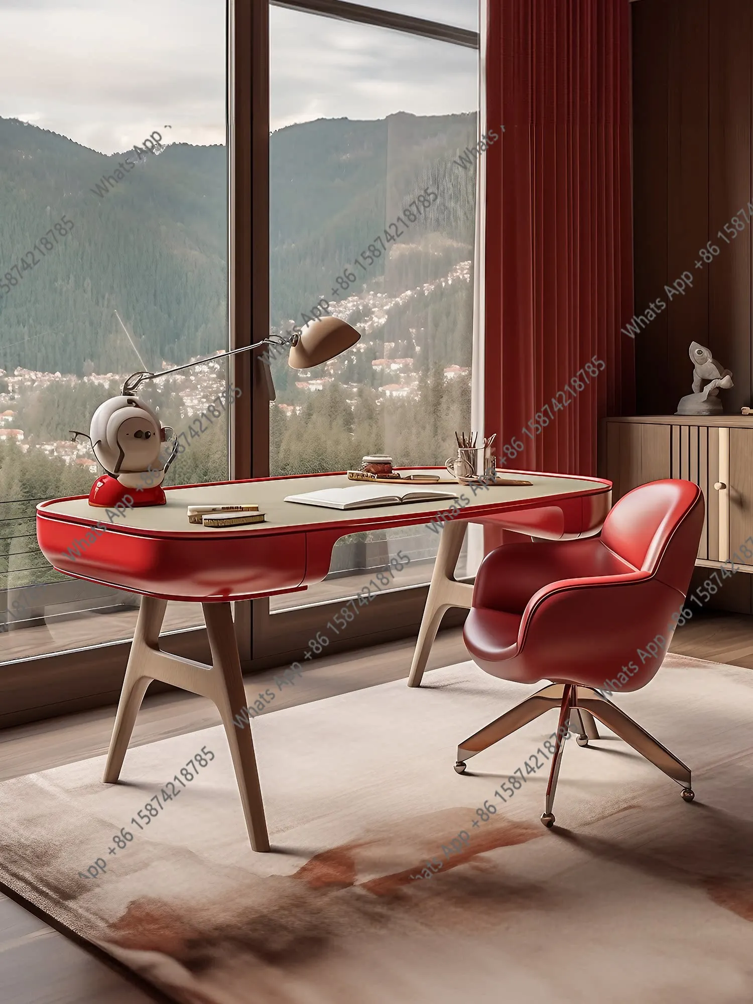 Design Aesthetics Desk Book Chair Italian Postmodern Art Furniture International Pavilion Designer