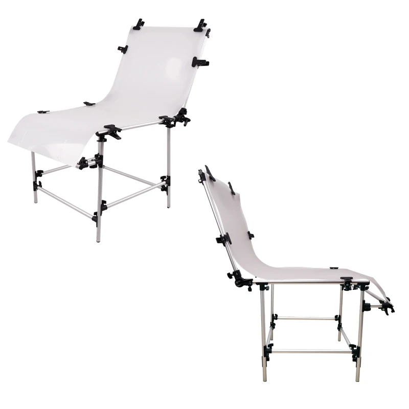 Photographic Studio Photo Table Shooting Tables With White PVC Cover 60cmx130cm Background Shooting Board Photography Camera