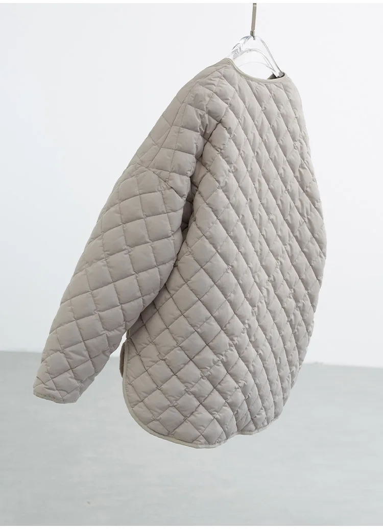 Large-Scale Turtle Back Style 90% White Duck down Lightweight Classic Quilted Pattern down Jacket 2025 Autumn Winter New Top