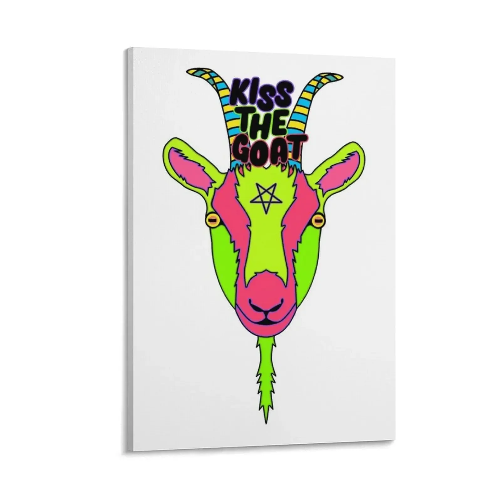 

Kiss The Goat Canvas Painting accessories for home decor bedrooms decor home decor