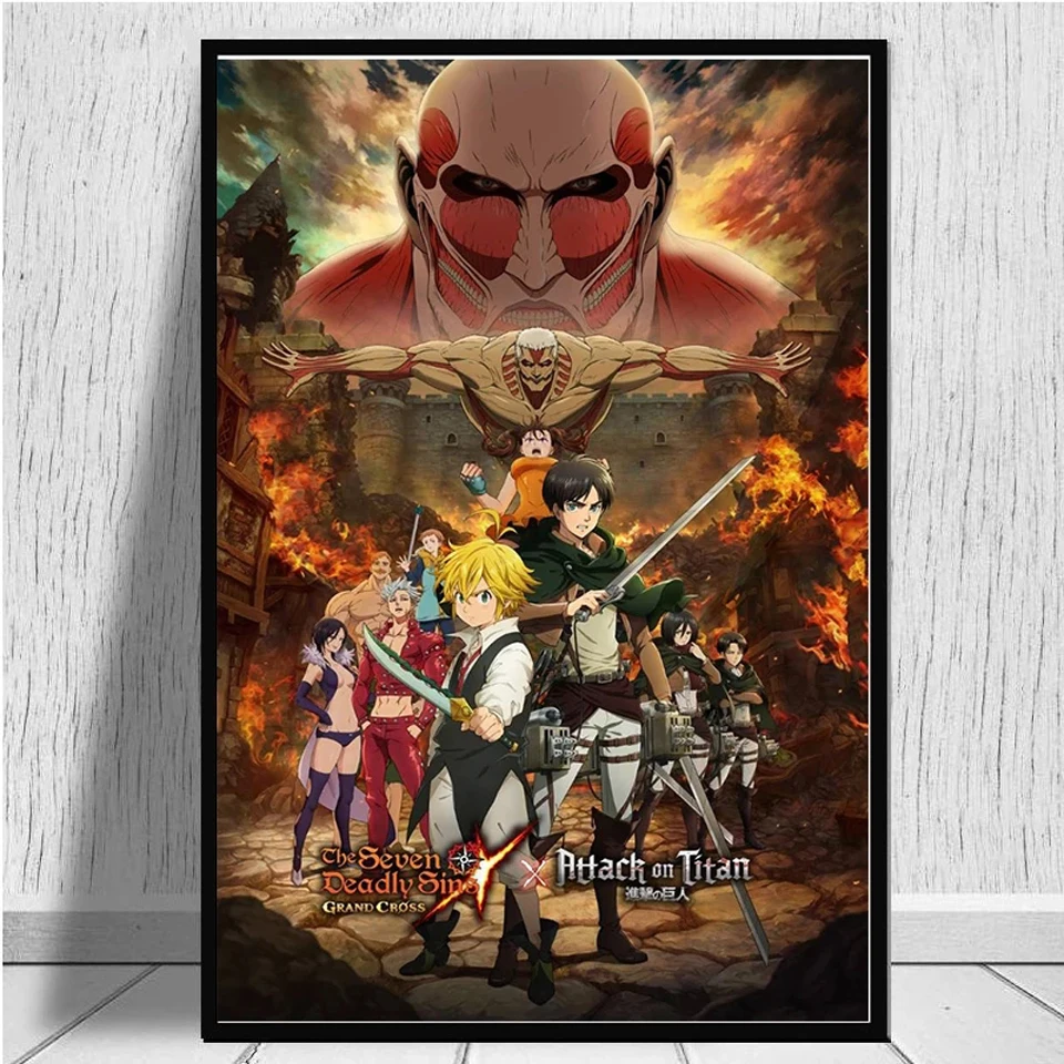 New Diamond Painting Anime Attack on Titan Picture of Rhinestones Full Diamond Art Mosaic Embroidery Cross Stitch Kit Home Decor