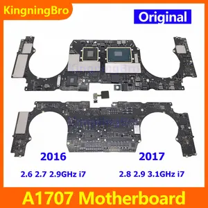 Bilashmart Original A1707 Motherboard Macbook Pro 15 A1707 Logic Board With Touch ID i7 16GB 2016 2017 820 00281 A 820 00928 A
