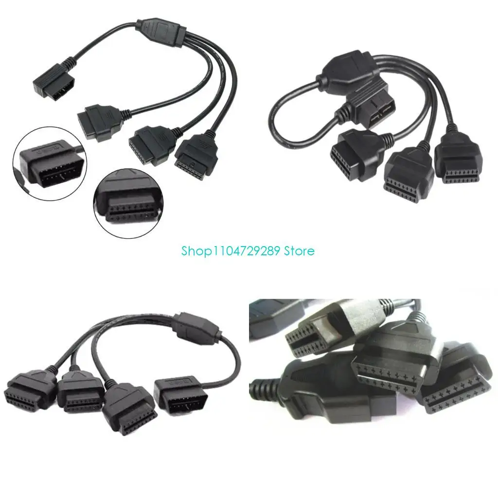 

Кабель порта OBD2 Кабель Automotive OBD2 Удлинительное кабель L -образный адаптер OBD2 Подключите несколько устройств