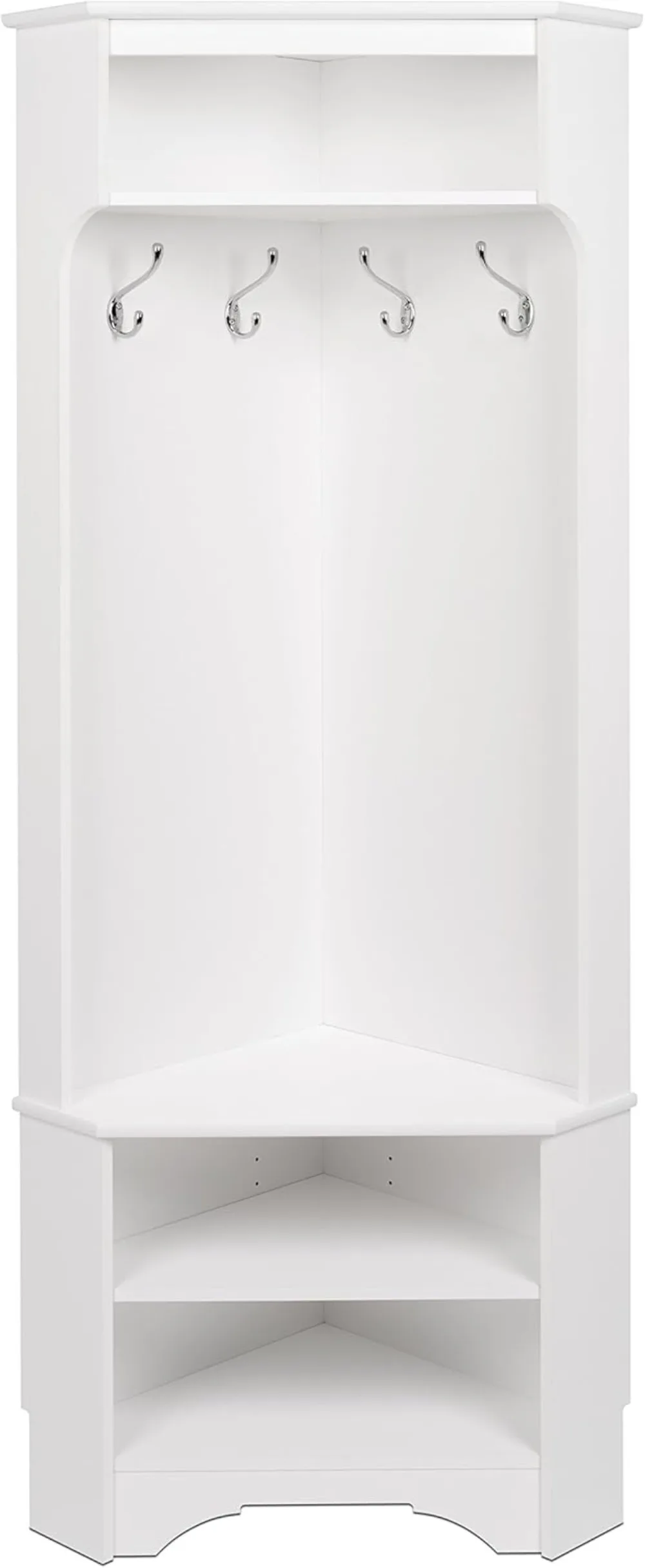 Multifunctional Corner Clothes Rack with Shoe Shelf - Space-Saving Home Organizer for Entryway & Bathroom