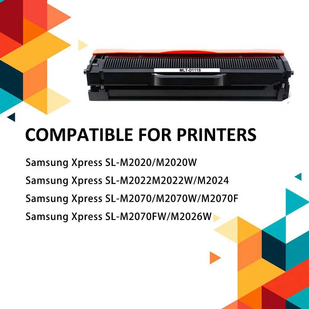 2pk Toner Cartridge MLTD111S MLT-D111S Voor Samsung 111S Xpress M2070FW M2020W