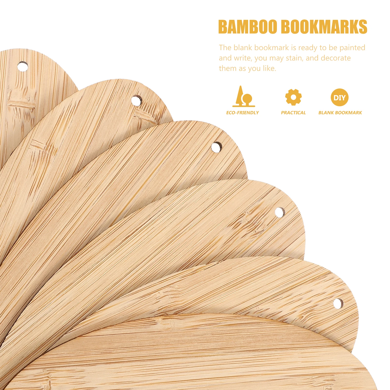 6 قطعة الكتابة على الجدران الخيزران الإشارات المرجعية اليدوية Diy بها بنفسك فارغة المرجعية هدية تخرج طالب القرطاسية على الوجهين 0.2 سنتيمتر سمك