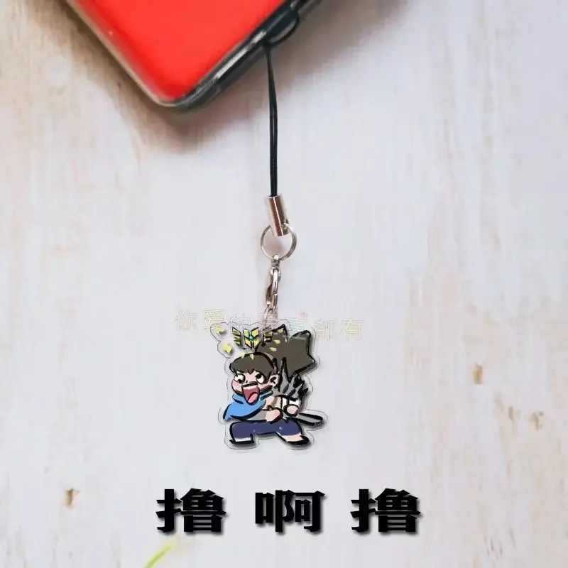 LOL Anime KeyChain Parody Jinx Yuumi Phone Key Chain for Women Fashion Funny Cute Figure Acrylic Keyring Pendant Exquisite Gifts